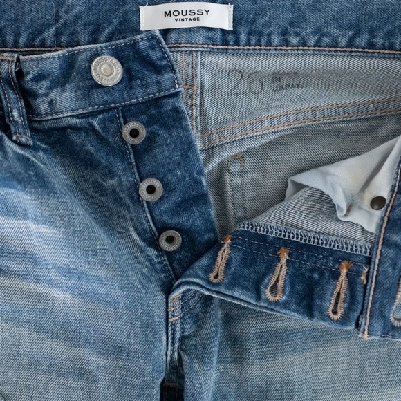 Moussy Vintage Kelley Skinny Distressed Jeans Size 26 - Picture 13 of 14